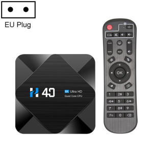 H40 4K Ultra HD Smart TV BOX Android 10.0 Lecteur multimédia avec télécommande, Quad-core, RAM : 4 Go, ROM : 64 Go () SH26EU1033-20