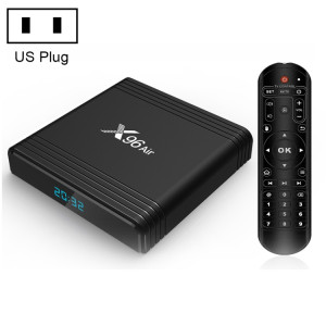 X96 Air 8K Smart TV BOX Android 9.0 Lecteur multimédia avec télécommande, Quad-core Amlogic S905X3, RAM : 4 Go, ROM : 32 Go, WiFi double bande, Bluetooth, prise US SH30US766-20