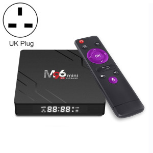 M96mini 4K Smart TV BOX Android 9.0 Lecteur multimédia avec télécommande, Quad-core RK3228A, RAM : 2 Go, ROM : 16 Go, WiFi double bande, prise britannique SH10UK1558-20