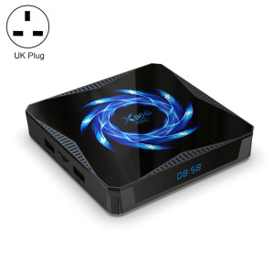 TANIX X96Q Max 4K Smart TV BOX Android 10 Lecteur multimédia avec télécommande, Quad Core Allwinner H616, RAM : 4 Go, ROM : 64 Go, WiFi 2,4 GHz/5 GHz, prise britannique SH38UK1261-20