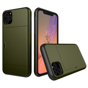 Étui de protection blindé antichoc avec emplacement pour carte pour iPhone 11 Pro Max (vert armée) SH802H1230-20