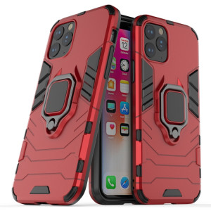 Panther PC + TPU Étui de protection antichoc avec support d'anneau magnétique pour iPhone 11 Pro (rouge) SH001B40-20