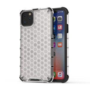Coque antichoc Honeycomb PC + TPU pour iPhone 11 Pro Max (Transparent) SH703A421-20