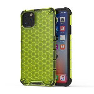 Coque antichoc Honeycomb PC + TPU pour iPhone 11 Pro Max (Vert) SH703E91-20