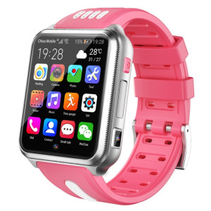H1 1,54 pouce Screen Flu-Full Cameras Smart Phone Watch, Support SIM Card / Suivi GPS / Trajectoire en temps réel / Surveillance de la température (rose argenté) SH201C1144-20
