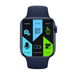 DW35 Montre intelligente étanche IP67 plein écran de 1,75 pouces, moniteur de sommeil / moniteur de fréquence cardiaque / appel Bluetooth (bleu) SH801E1999-20