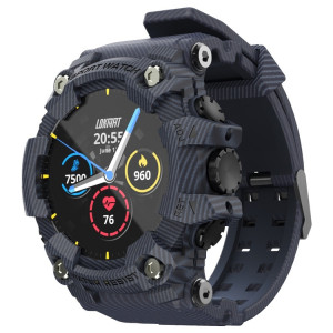 Montre intelligente à écran LCD TFT Lokmat ATTACK de 1,28 pouces, moniteur de sommeil de soutien / moniteur de fréquence cardiaque / tensiomètre (bleu denim) SL201B1501-20