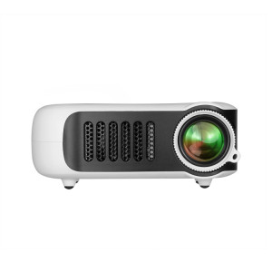 TRANSJEE A2000 320x240P 1000 ANSI Lumens Mini projecteur numérique HD pour cinéma maison, Type de prise: Prise UK (Blanc) SH901A1554-20