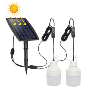 SNF-0092 6W ampoule d'éclairage de lanterne solaire extérieure IP44 LED étanche un pour deux système d'éclairage lampe de jardin fendue, longueur: 5 m SH501B102-20
