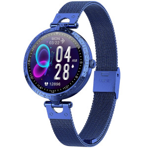 AK22 1.09 pouces IPS écran IP67 montre intelligente étanche, prise en charge de la surveillance du sommeil / surveillance de l'oxygène sanguin / surveillance de la fréquence cardiaque (bleu) SH101B1706-20