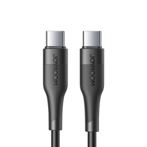 JOYROOM S-1230M3 60W PD Type-C / USB-C vers Type-C / USB-C Câble de données de charge rapide, longueur: 1,2 m (noir) SJ301A1076-20