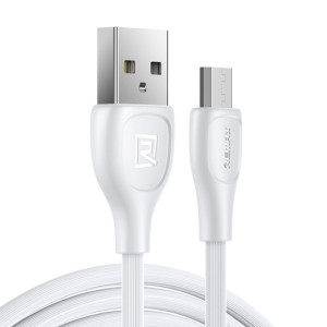 Remax RC-160M 2.1A Micro USB Lesu Pro Series Charging Data Cable, Length: 1m(White) SR303B599-20