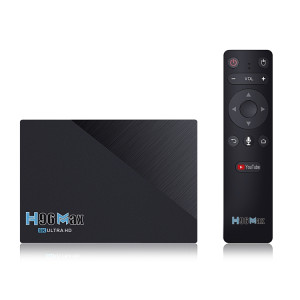H96 Max 8K Smart TV Box Android 11.0 Media Player avec télécommande, quad core RK3566, RAM: 8 Go, ROM: 64 Go, double fréquence 2.4GHz WiFi / 5G, Type de plug: UK Plug SH7003754-20