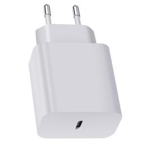 XY PD 25W Chargeur de voyage à port USB-C / Type-C pour les appareils Samsung Chargements rapides, (Blanc) SH301B698-20