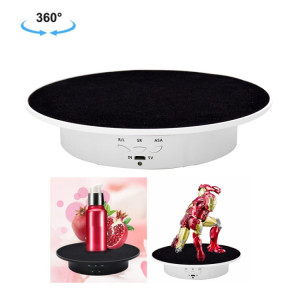 20cm USB électrique tournant de platine plate-forme de tire-platine de prise de vue vidéo PLAYTABLE POUR PHOTOGRAPHIE, CHARGEMENT: 8KG (Velvet noir de base blanc) SH401C1679-20
