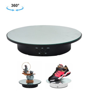 20cm USB électrique tournant de platine plate-forme de tire-platine de prise de vue vidéo accessoires pour la photographie, charge: 8kg (miroir noir) SH301A1388-20