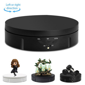 14.6cm USB Triffilt Turntable Turntable Tableau de tournage Vidéo Props Spots Tournage pour la photographie, Charge: 10kg (Noir) SH201A1803-20
