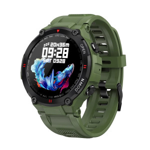 K22 1,28 pouce IPS Smart Watch Smart Watch, support Menstruel Cycle Rappel / Bluetooth Appel / Surveillance du sommeil (Vert de l'armée) SH101C145-20