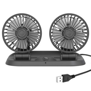 F410 USB 5V Ventilateur de refroidissement électrique pliant à double tête avec une carte de stationnement temporaire temporaire SH72011182-20