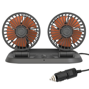F410 24V Ventilateur de refroidissement électrique à double tête double tête avec carte de stationnement temporaire temporaire SH7203217-20