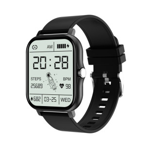 GT20 1,69 pouce TFT Screen Smart Watch Smart Watch, Contrôle de la musique Support / Call Bluetooth / Surveillance de la fréquence cardiaque / Surveillance de la tension artérielle, Style: Bracelet en silicone (Noir) SH301B930-20