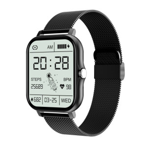 GT20 1,69 pouce TFT Screen Smart Watch Smart Watch, Contrôle de la musique Support / Bluetooth Call / Surveillance de la fréquence cardiaque / Surveillance de la tension artérielle, Style: Sangle en acier (Noir) SH302B1055-20