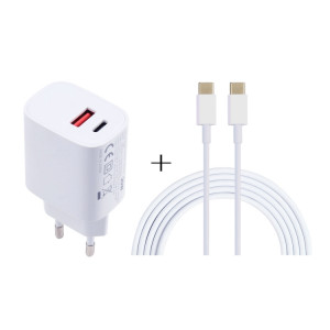 T087 20W USB-C / Type-C + Ports USB Chargeur avec 100W Type-C à Type-C Câble de charge rapide 2m, SH7806882-20