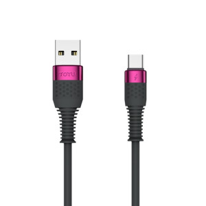 TOTU BL-013 DYSON série 5A USB au câble de données FAST en silicone USB-C / TYPE-C, longueur: 1,2 m (rouge violet) ST001A1542-20