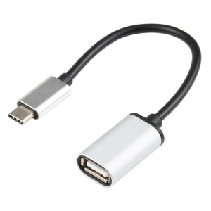 BYL-1802 USB-C 3,1 / type Câble de l'adaptateur OTG femelle USB 2.0 (argent) SH001B1733-20