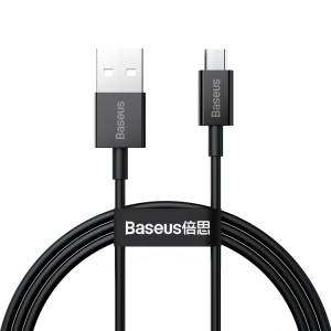 BASEUS CAMYS-01 2A USB à Micro USB Série Supérieure Série rapide Câble de charge de chargement rapide, Longueur du câble: 1M (Noir) SB501A648-20