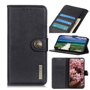 Khazneh Coverhide Texture Horizontal Flip Cuir Coffret avec porte-cartes et portefeuille pour iPhone 13 Pro (Noir) SH002A1801-20