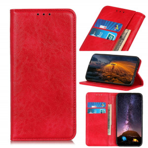 Étui magnétique de texture de texture de texture horizontale de texture horizontale avec porte-cartes et portefeuille pour iPhone 13 (rouge) SH702D427-20