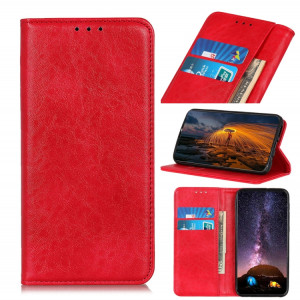 Horizontal Texture Horizontal Horizontal Horizon Texture Avec Support & Card Slots & Portefeuille pour iPhone 13 Pro (Rouge) SH703D754-20