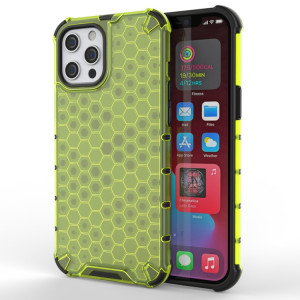 Étui de protection PC + TPU anti-nid d'abeille antichoccle pour iPhone 13 (vert) SH202B771-20