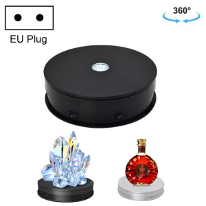 20cm rotatif rotatif de platine plate-forme tournante LED Light Video Striping Props Planchers, Fiche d'alimentation: 220V Fiche EU (Noir) SH102A1182-20