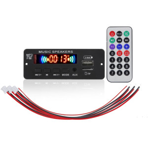 JX-808BT voiture 12V Audio Decoder Panneau de décodeur FM Radio USB, avec Bluetooth / Télécommande / Enregistrement SH76891563-20