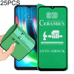 Pour Motorola Moto G9 India 25 pcs 9D Plein écran Colle Ceramique SH04011358-20