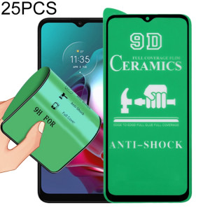 Pour Motorola Moto G30 25 pcs 9D Film en céramique en plein écran complet SH0414889-20