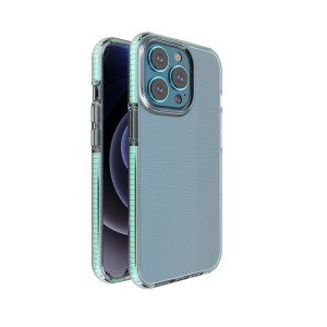 Cas de protection antichoc double couleur TPU pour iPhone 13 Pro (Mint Green) SH003C1329-20