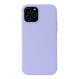 Étui de protection anti-choc liquide de couleur solide pour iPhone 13 Pro (Violet léger) SH603C951-20