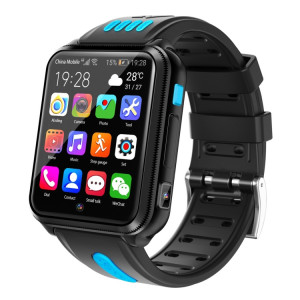 W5 1,54 pouces Screen Full-Fit Screen Dual Cameras Smart Phone Watch, Prise en charge de la carte SIM / Suivi GPS / Trajectoire en temps réel / Surveillance de la température, 3GB + 32GB (Bleu noir) SH903C1824-20