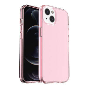 Cas de protection transparent de style Terminator Style antichoc pour iPhone 13 mini (rose) SH001A470-20