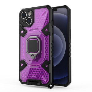 ESPACE PC + TPU Bague Bague Cas de protection pour iPhone 13 (violet) SH101C549-20