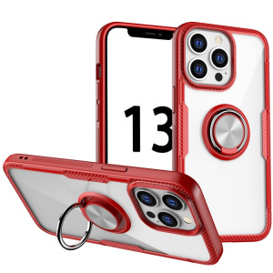 TPU TPU + TPU + acrylique antichoc avec porte-bague pour iPhone 13 Pro (rouge) SH503C320-20