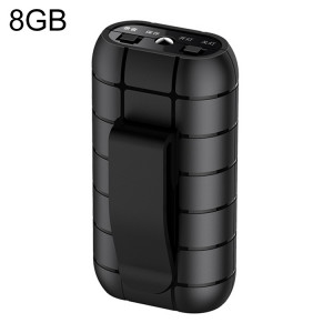 B800LI CLIP-ON TRANSE DE RÉDUCTION DU SUR LE BRUIT HD, SUPPORTER LA CARTE TF ET UN ENREGISTREMENT CLÉ ET OTG, CAPACITÉ: 8GB (Noir) SH601A34-20
