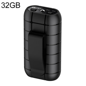 B800LI CLIP-ON STROND CLIP-ON HD CORRECTEUR DE RÉDUCTION DE BRUITS, SUPPORTER LA CARTE TF ET UN ENREGISTREMENT D'ONUX ET OTG, CAPACITÉ: 32GB (Noir) SH603A804-20