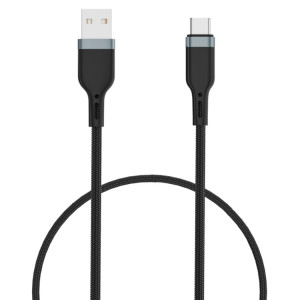 WIWU PT02 USB au câble de données Platinum USB-C / TYPE-C, longueur de câble: 1,2 m (noir) SW901A551-20