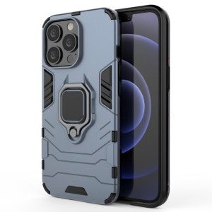 Boîtier protecteur PC + TPU antichoc avec porte-bague magnétique pour iPhone 13 Pro (bleu marine) SH403C334-20