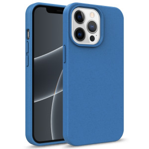 Matériau de paille de la série STARRY SERIES + CAS DE PROTECTION TPU pour iPhone 13 (Bleu) SH802G1395-20