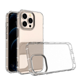 Coque TPU antichoc de couverture complète Airbag à quatre angles pour iPhone 13 Pro (Transparent) SH703A144-20